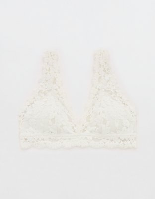 Show Off Chenille Lace Padded Plunge Bralette