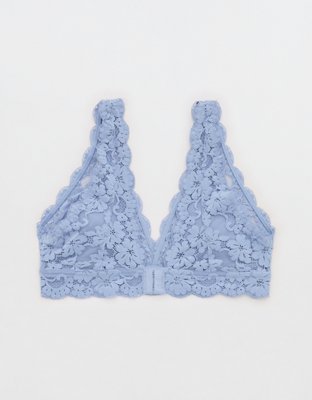 Show Off Chenille Lace Padded Plunge Bralette