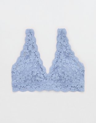 Show Off Chenille Lace Padded Plunge Bralette