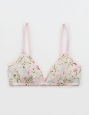 Show Off Embroidery Triangle Bralette
