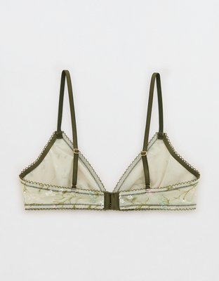 Show Off Embroidery Triangle Bralette