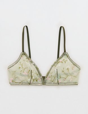 Show Off Embroidery Triangle Bralette