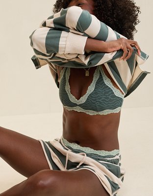 Show Off Zebra Lace Scoop Bralette