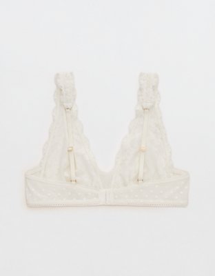 Show Off Chenille Lace Plunge Bralette