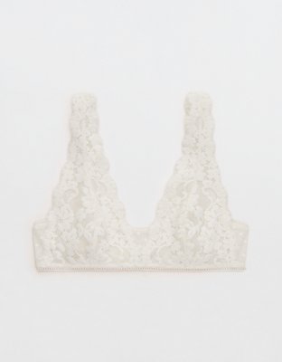 Show Off Chenille Lace Plunge Bralette