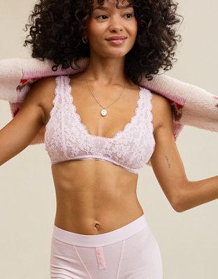 Show Off Chenille Lace Plunge Bralette