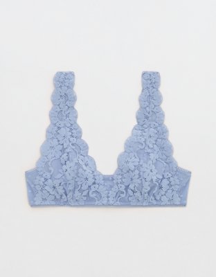 Show Off Chenille Lace Plunge Bralette