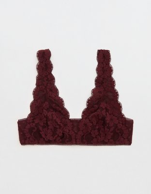 Show Off Chenille Lace Plunge Bralette