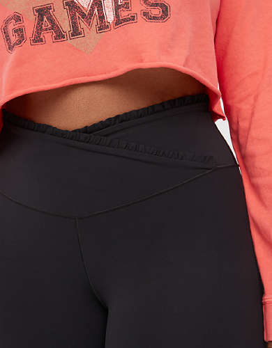 OFFLINE By Aerie Real Me Xtra High Waisted Crossover Ruffle Legging
