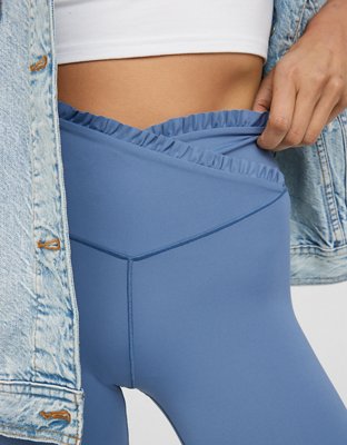 OFFLINE By Aerie Real Me Xtra High Waisted Crossover Ruffle Legging