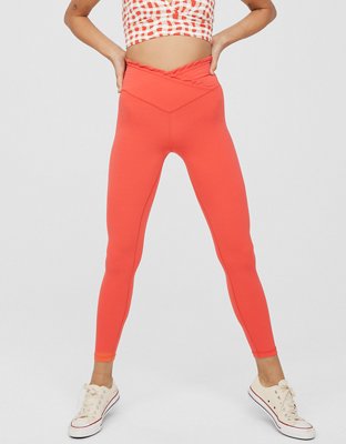 Aerie Real Me Xtra High Waisted Crossover Ruffle Legging