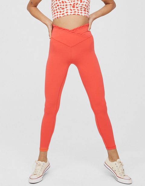 Женские брюки Aerie OFFLINE By Aerie Real Me Xtra High Waisted Crossover Ruffle Legging