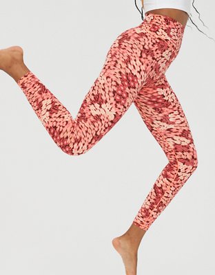 Aerie red outlet leggings