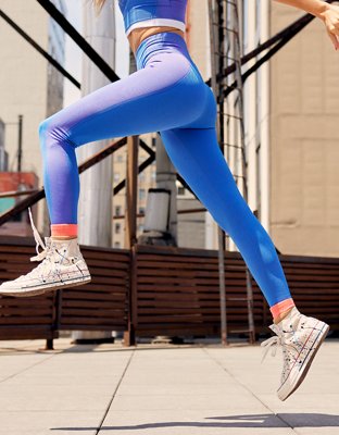 aerie Blue Athletic Leggings for Women