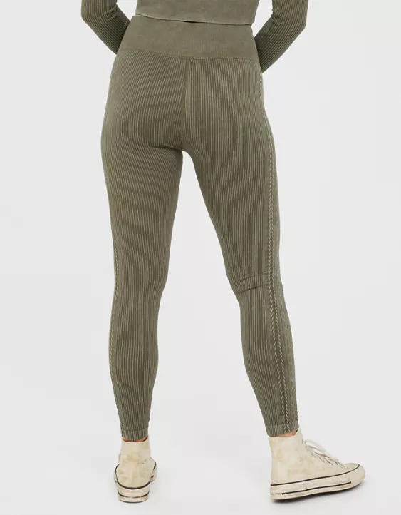 OFFLINE By Aerie Seamless Cable High Waisted Legging