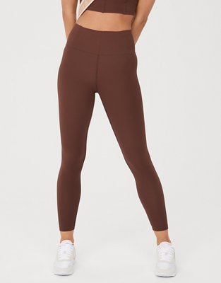 Reiss Light Brown Peached The Upside Mid Rise Leggings
