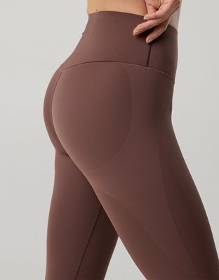 【amateras】Lift & Flow Wide LeggingsブラウンM OFFLINE By Aerie Real Me XTRA Hold Up! Lift Legging | OFFLINE