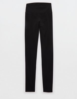OFFLINE By Aerie Real Me XTRA Mid Rise Legging Women's True Black XL Long