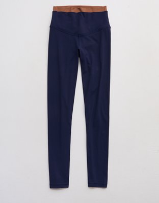 OFFLINE By Aerie Real Me XTRA High Waisted Layered Legging Women's Royal Navy XL Short