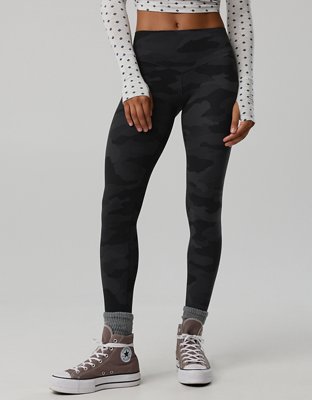 Женские леггинсы Offline By Aerie Real Me Xtra Mid Rise, цвет: Чёрный угольный — фото 4