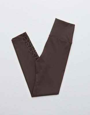 Legging Offline By Aerie Goals 7/8 - Taille Haute - Gris Léopard - Taille L - Athlétique