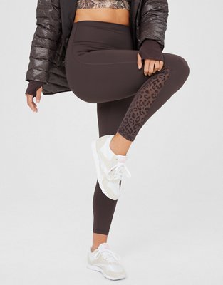 Женские брюки Aerie OFFLINE Goals High Waisted Leopard Mesh Legging — фото 5