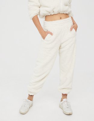 OFFLINE By Aerie Fluffy Sherpa Jogger