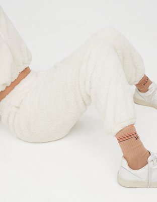 OFFLINE By Aerie Fluffy Sherpa Jogger