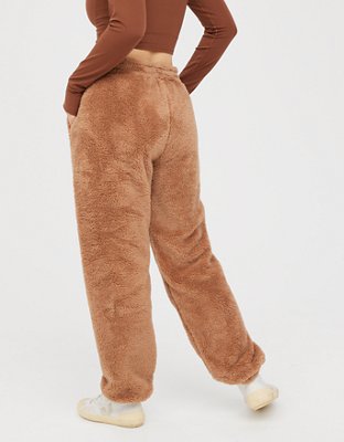 OFFLINE By Aerie Fluffy Sherpa Jogger