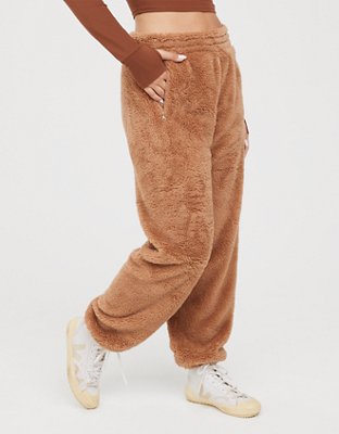 Fluffy discount jogger set