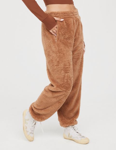 Женские брюки Aerie OFFLINE By Aerie Fluffy Sherpa Jogger