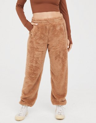 OFFLINE By Aerie Fluffy Sherpa Jogger