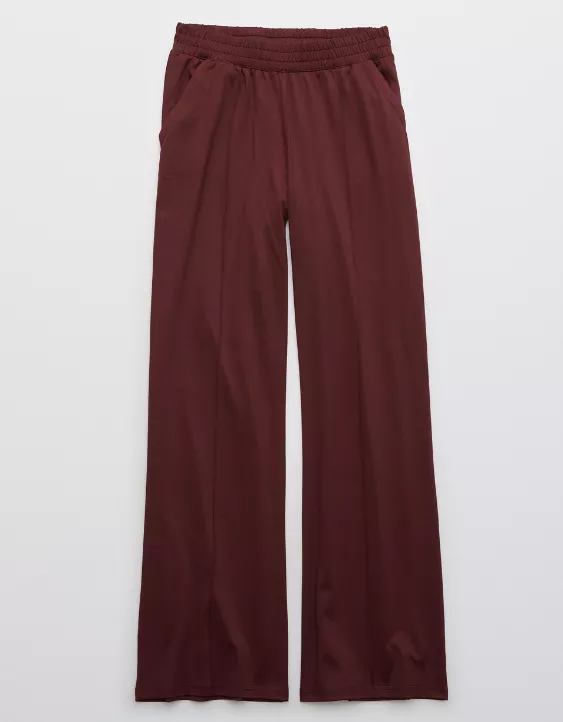 OFFLINE By Aerie Tricot On-The-Go Wide Leg Pant