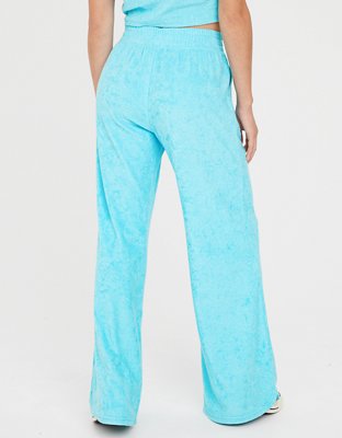 OFFLINE By Aerie Summer Lights Terry Smiley® Wide Leg Pant