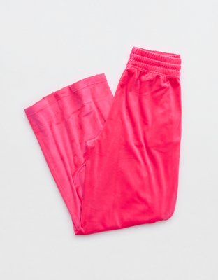 OFFLINE By Aerie Bright Lights Velour Wide Leg Pant