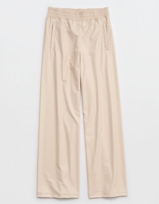 OFFLINE By Aerie Real Luxe Faux Leather Wide Leg Pant