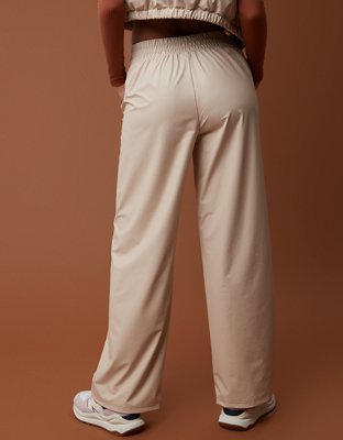 OFFLINE By Aerie Real Luxe Faux Leather Wide Leg Pant