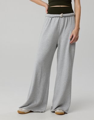 OFFLINE By Aerie OTT Fleece Super Wide Leg Pant