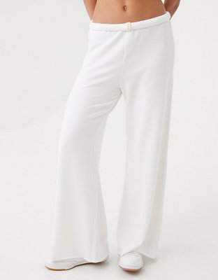 Ari Flare Sweatpants (Heather White) – Grace Boutique