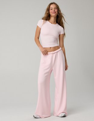 OFFLINE By Aerie OTT Fleece Super Wide Leg Pant