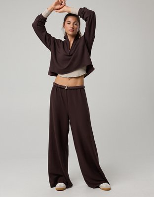 OFFLINE By Aerie OTT Fleece Super Wide Leg Pant
