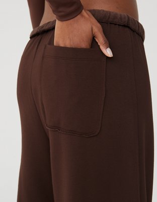 OFFLINE By Aerie OTT Fleece Super Wide Leg Pant