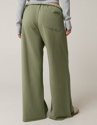 OFFLINE By Aerie OTT Fleece Super Wide Leg Pant