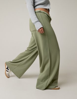 OFFLINE By Aerie OTT Fleece Super Wide Leg Pant