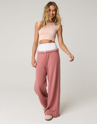 OFFLINE By Aerie OTT Fleece Super Wide Leg Pant