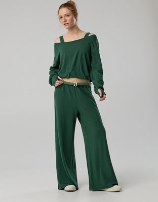 OFFLINE By Aerie OTT Fleece Super Wide Leg Pant