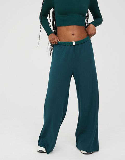 Женские брюки Aerie OFFLINE By Aerie OTT Fleece Super Wide Leg Pant