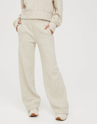 OFFLINE By Aerie Thumbs Up Heavyweight Ribbed Wide Leg Pant