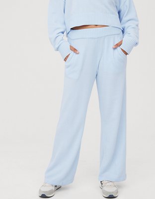 OFFLINE By Aerie Thumbs Up Heavyweight Ribbed Wide Leg Pant