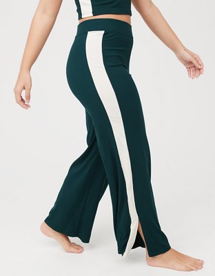 Green Arie Flare Sweatpants - Gem